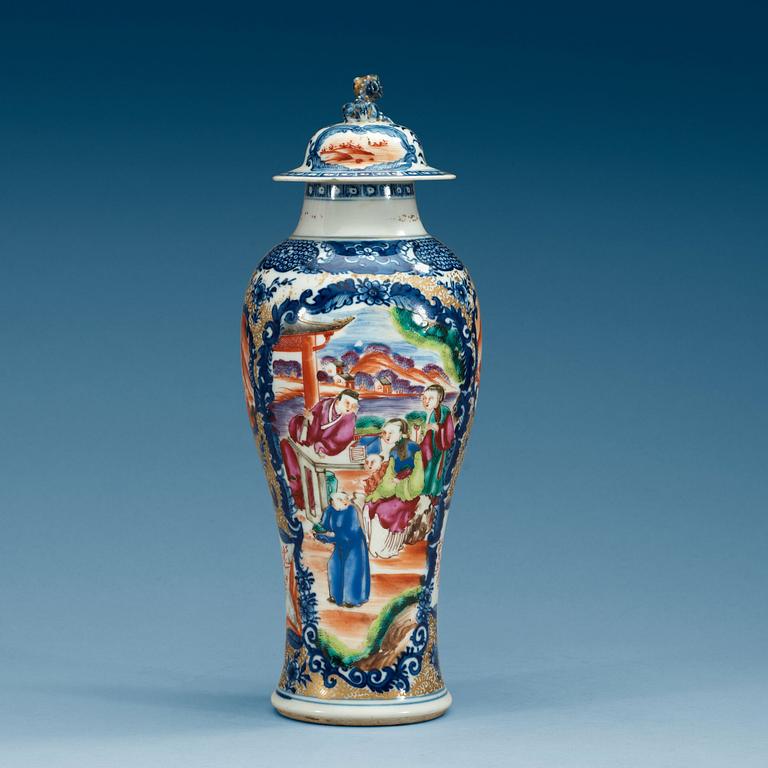 VAS med LOCK, kompaniporslin Qing dynastin, Qianlong (1736-95).