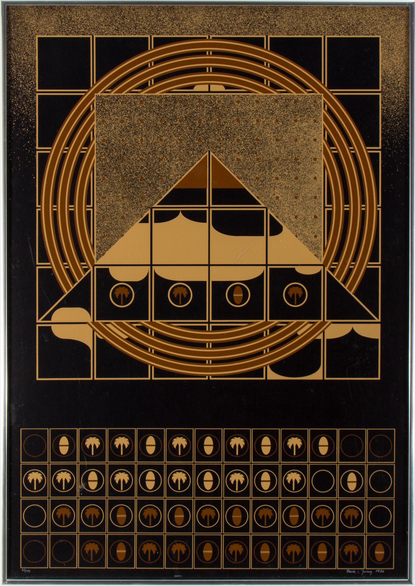 BECK & JUNG, screenprint, signed Beck & Jung, dated 1976 and numbered 21/100.