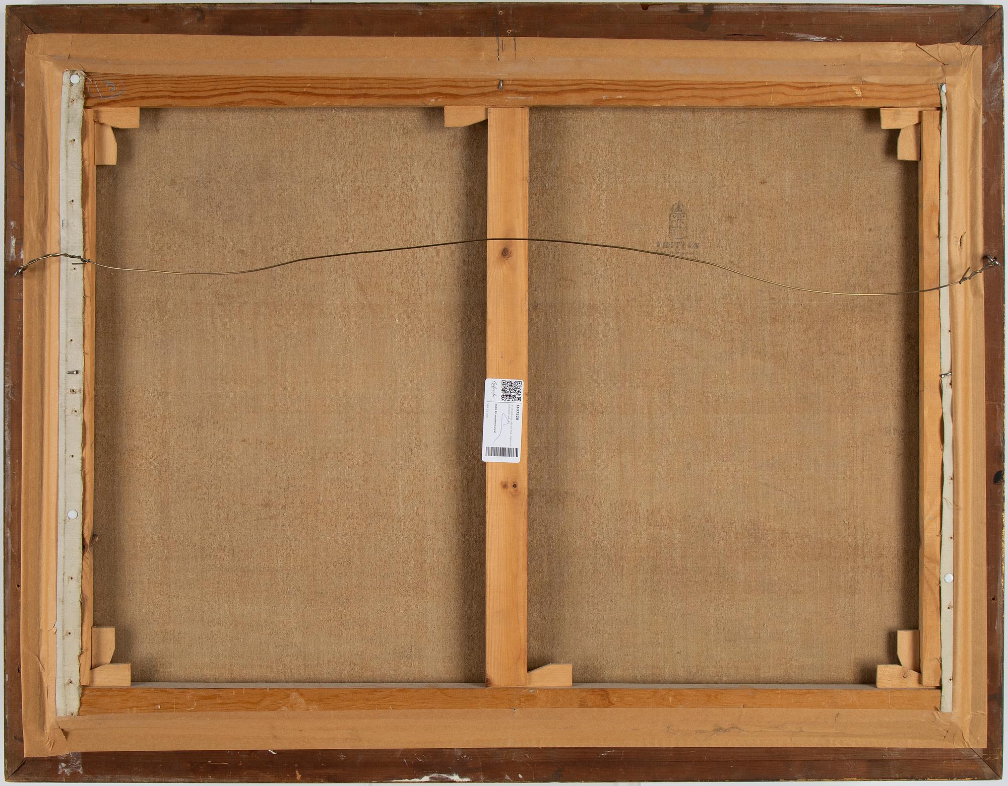 Axel Sjöberg, oil on canvas, signed and dated -45.