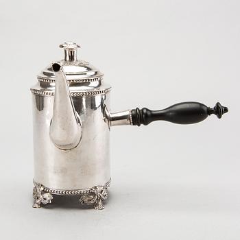 LARS BIUGG kaffekanna silver Jönköping 1786 gustaviansk.