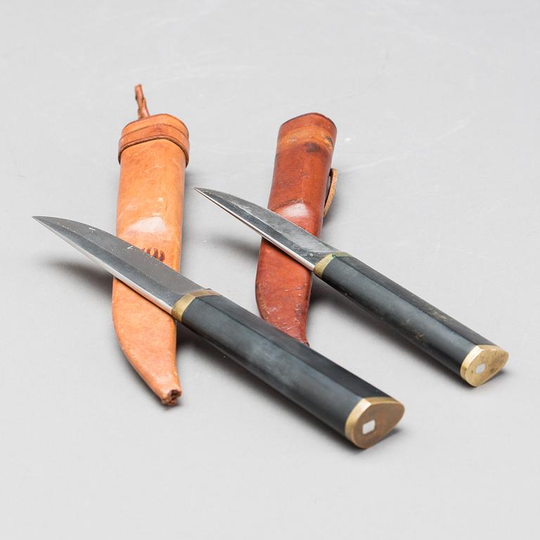 KNIVAR, 2 st, Tapio Wirkkala, Hackman, Finland. Formgiven 1961.