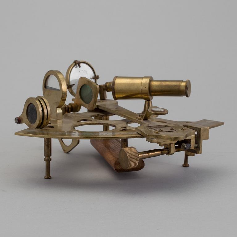 a brass sextant by Stanley London 1890.