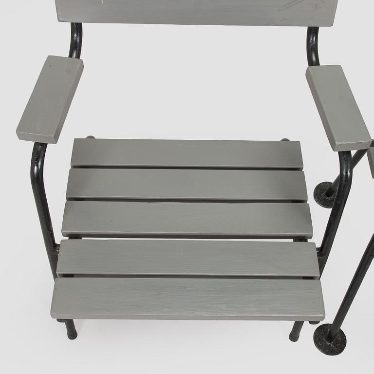 Einari Teräsvirta, probably, a 5-piece garden furniture set, mid-20th century.