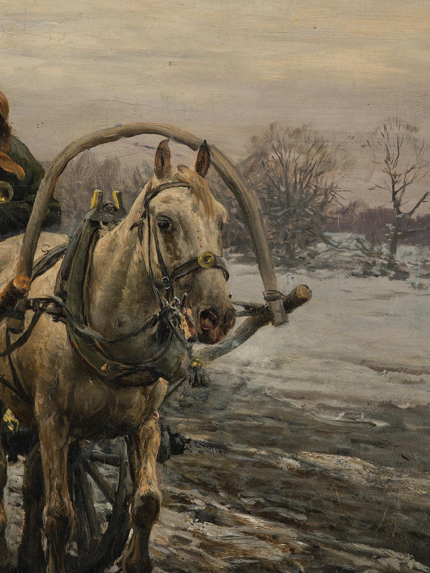 Alfred von Wierusz-Kowalski, "Postboten in Polen" (Brevbärare i Polen).