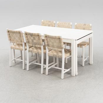 Kerstin Olby, a set of 6 'Lin' chairs and a 'No Limit' dining table, 21st Century.