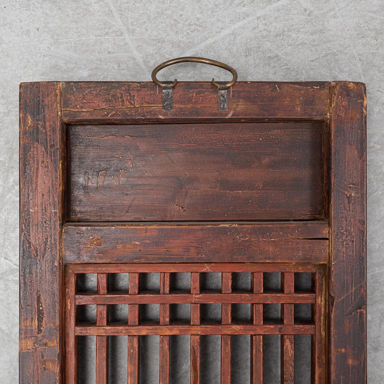 Väggpaneler, 2 st, Kina, tidigt 1900-tal.