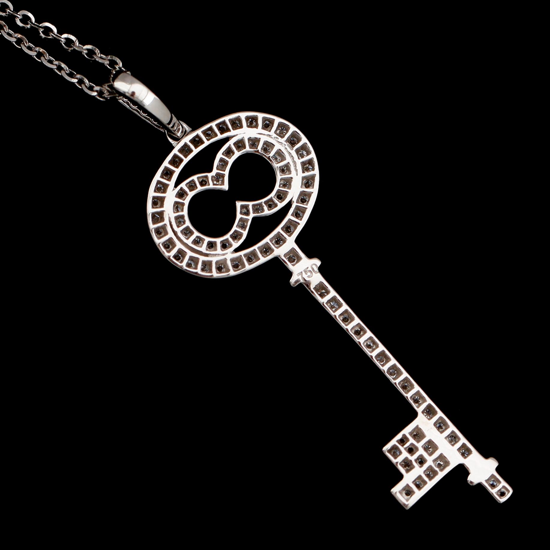 HÄNGE, 18 k vitguld, briljantslipade diamanter tot 0.56 ct.