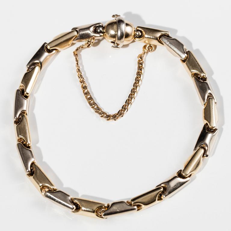 ARMBAND, 14K guld, finska kontrollstämplar 2000. Vikt 13,7 g.