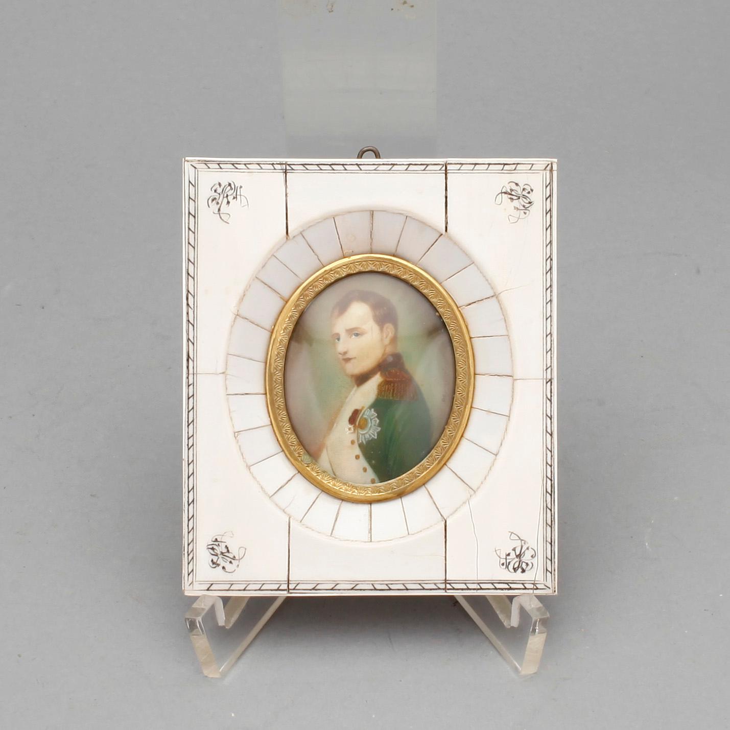 MINIATYRER, 7st, delvis bemålade tryck, 1900-tal.