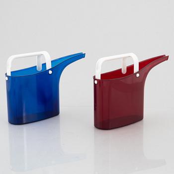 Stig Lindberg, two 'Fontana' watering cans, Gustavsberg 1967-72.
