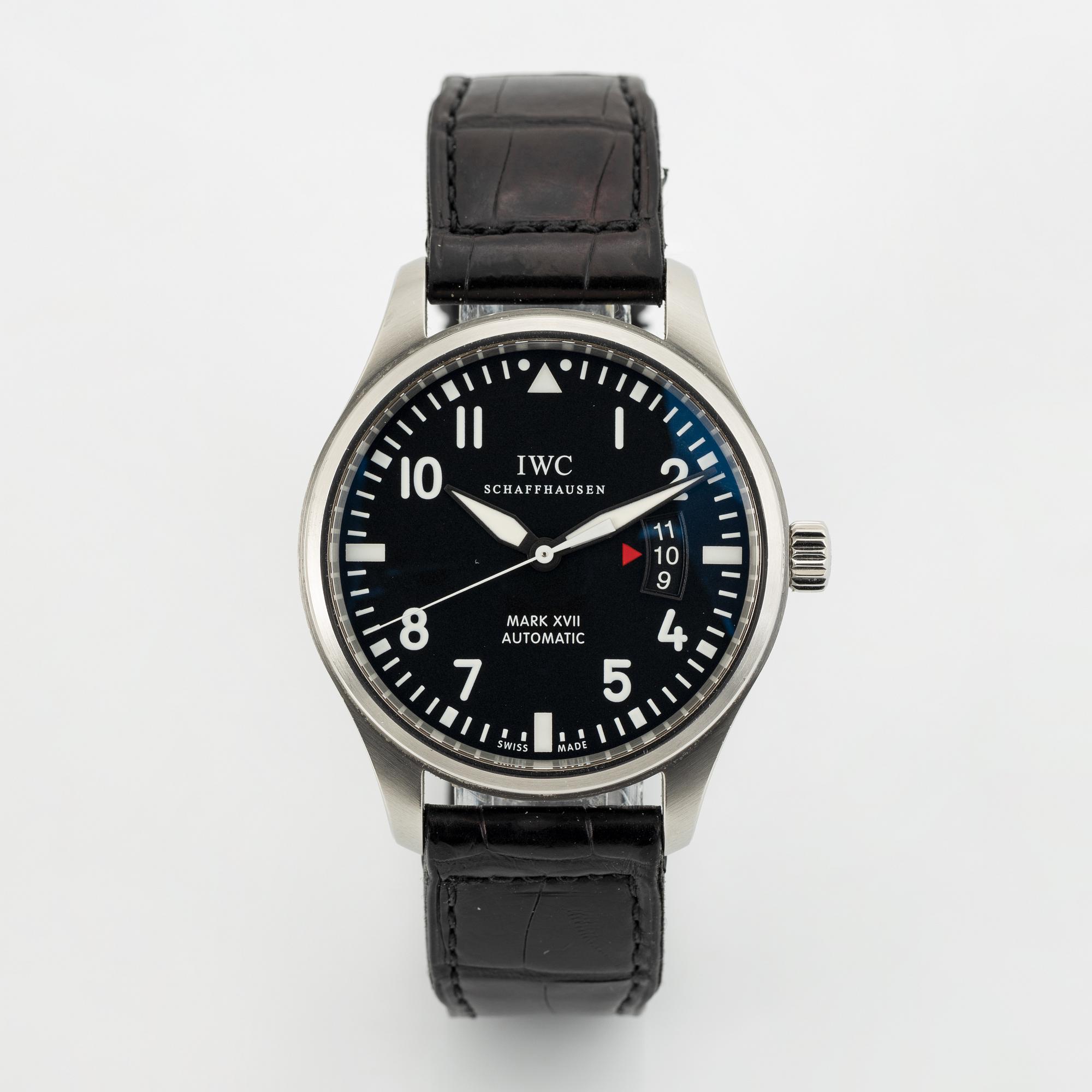 IWC, Schaffhausen, Pilot's Watch Mark XVII, wristwatch, 41 mm.