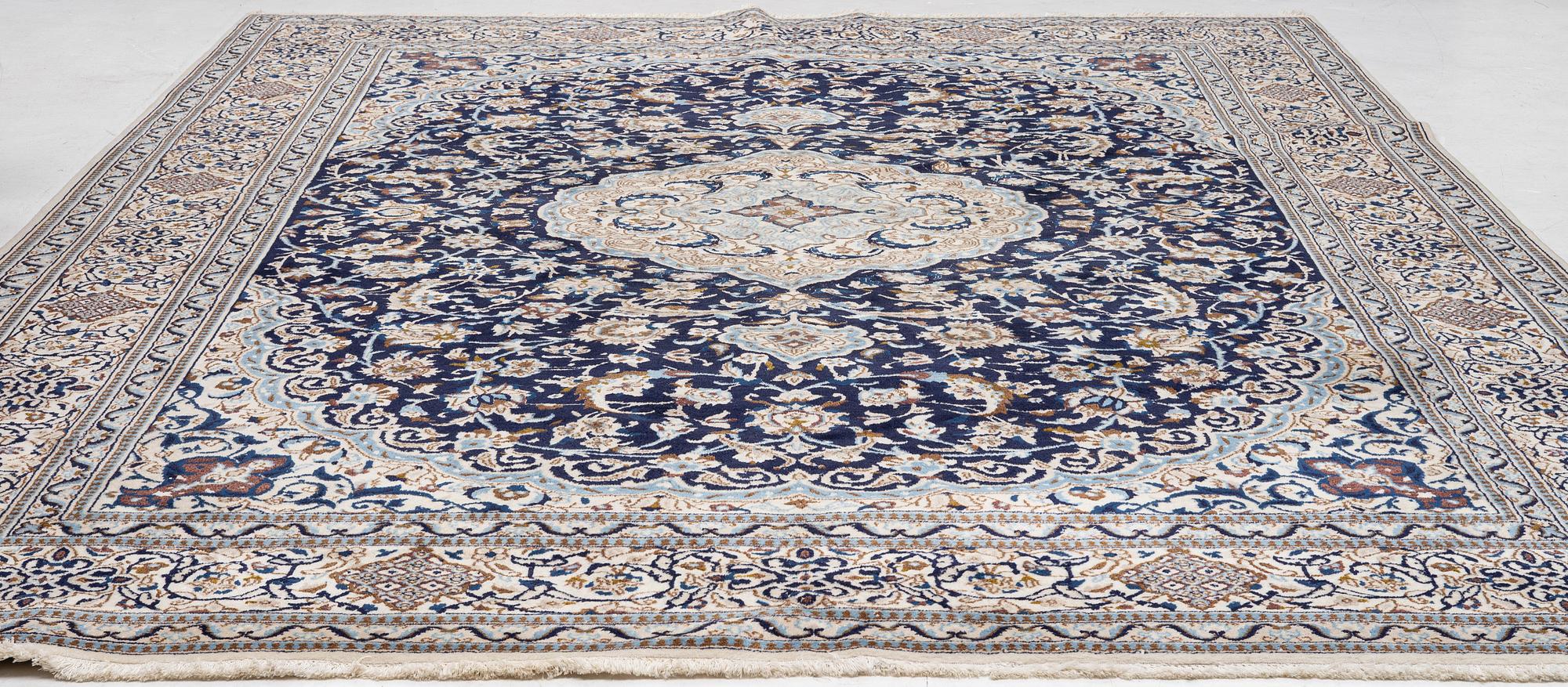 Carpet, Keshan, approx. 395 x 295 cm.