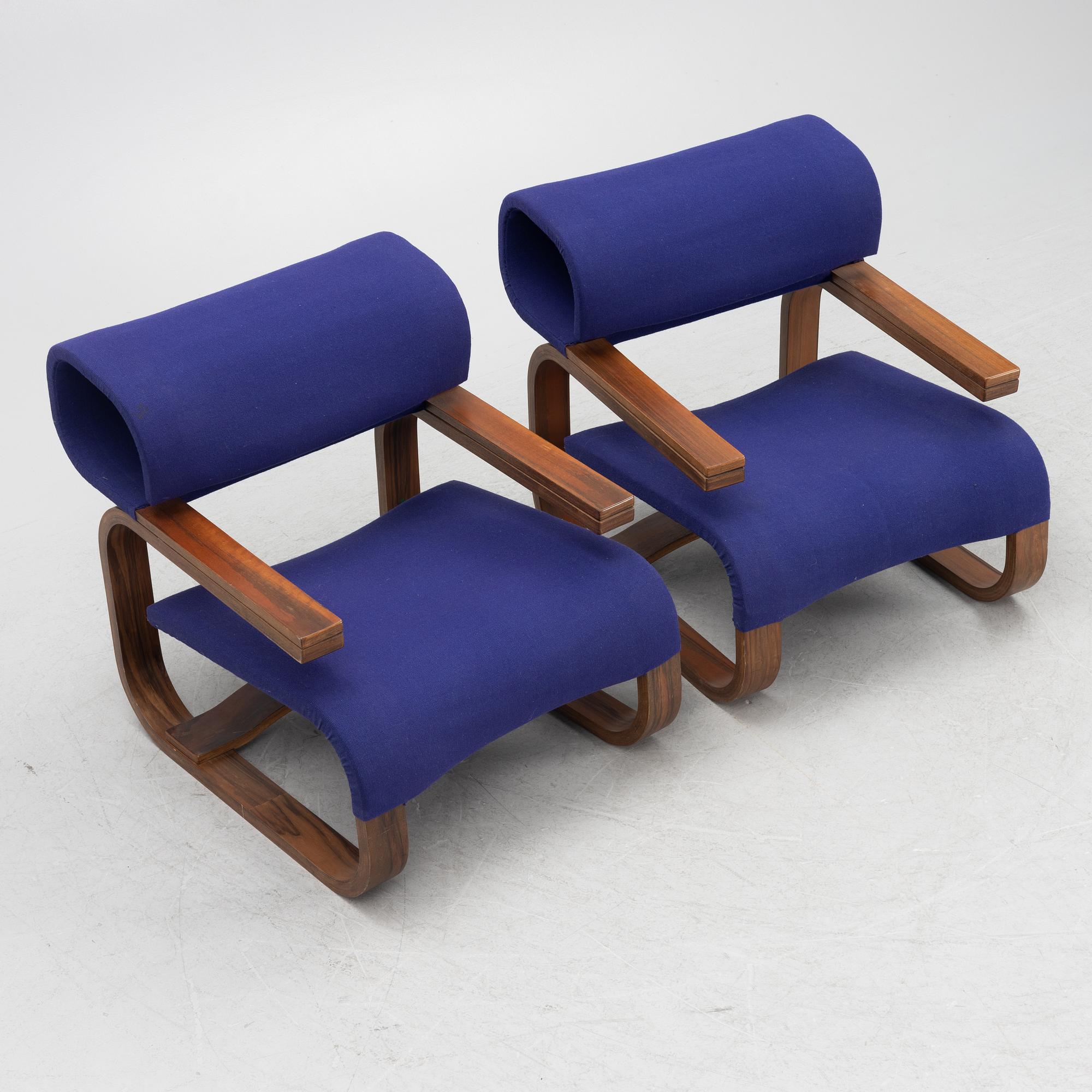 Jan Bocan, fåtöljer, ett par, Thonet, proveniens Tjeckoslovakiska ambassaden i Stockholm 1972.