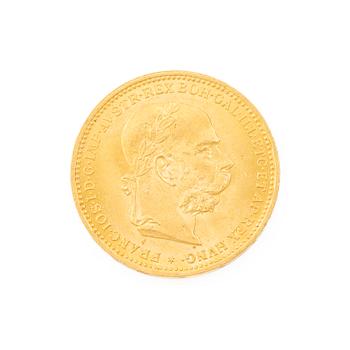 Gold coin, Austria-Hungary, 20 Corona, 1898.