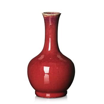 A flambe glazed vase, Qing dynasty, 19th Century.