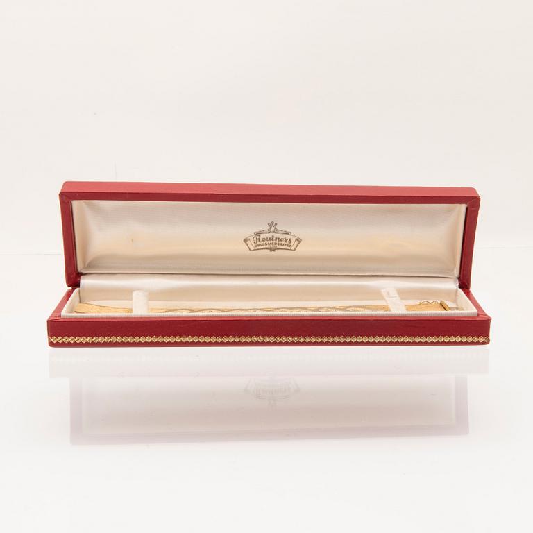 Bracelet 18K white and red gold.