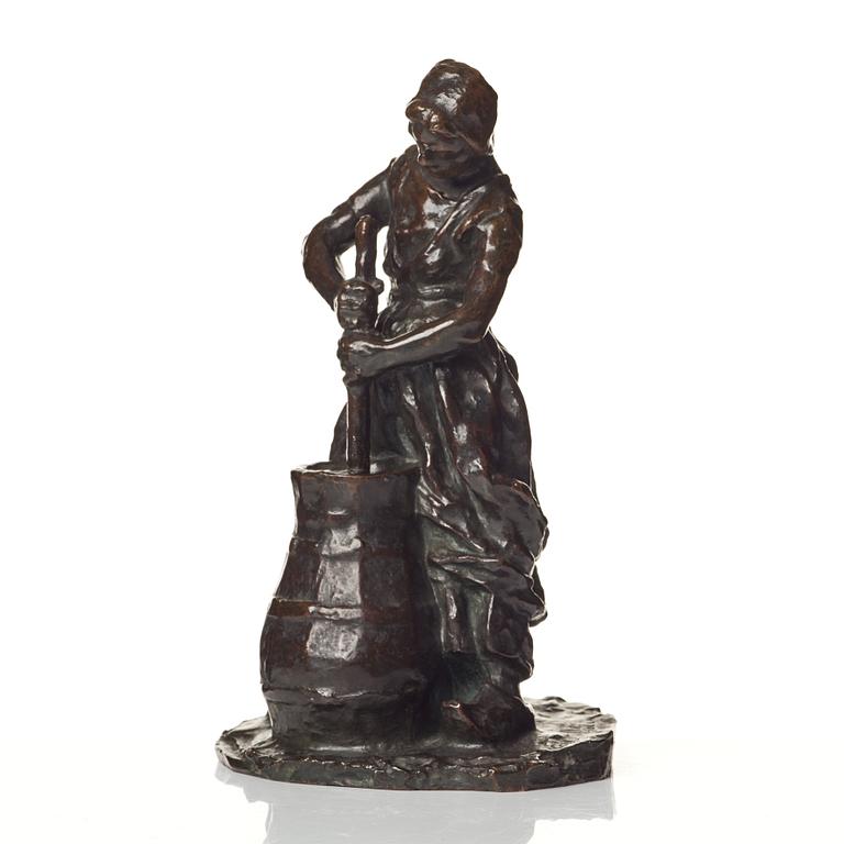 Carl Milles, Woman churning butter.