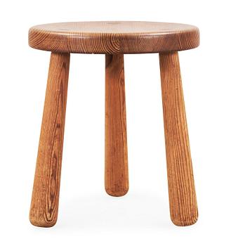 466. An Axel Einar Hjorth stained pine stool, 'Utö', Nordiska Kompaniet, 1930's.