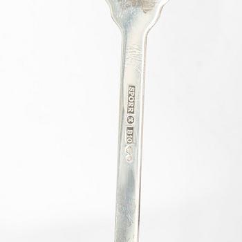 Twelve silver coffee spoons, Sporrong AB, 1976.