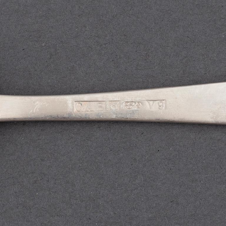 JACOB ÄNGMAN, a part 'Rosenholm' silver cutlery, GAB, Stockholm, 1970/80s (16 pieces).