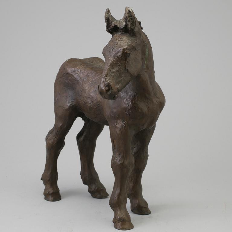 GUDRUN LAUESEN, skulptur, brons, signerad LG, Danmark, 1900-talets mitt.