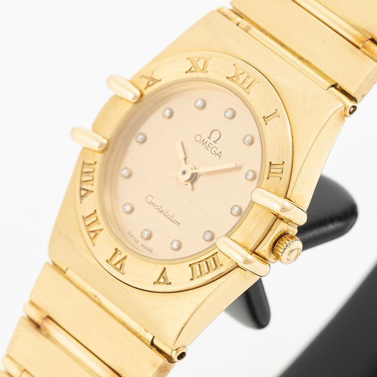 Omega, Constellation, “Diamond Dial”, wristwatch, 22.5 mm.