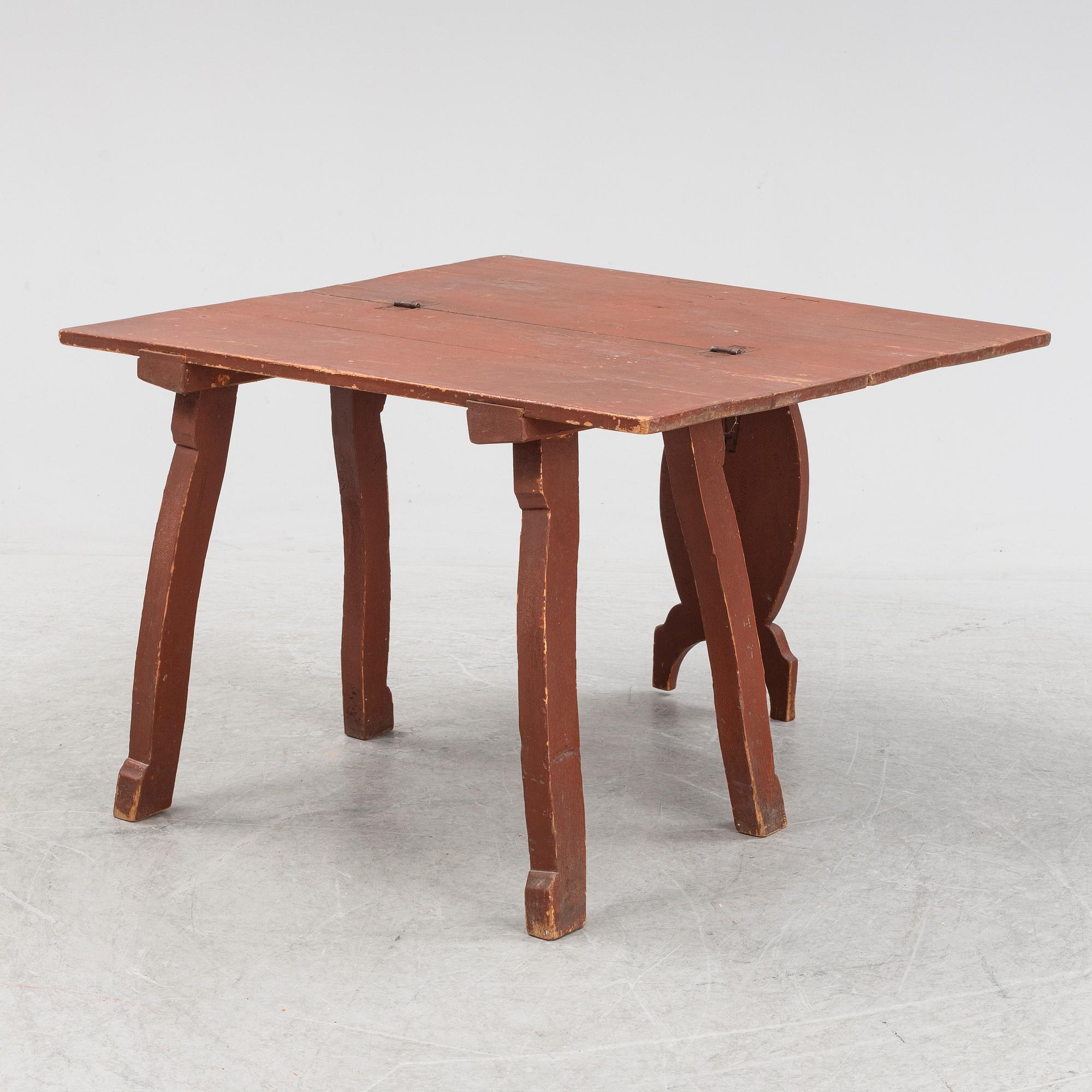 Bordstol, allmoge, 1800-tal.