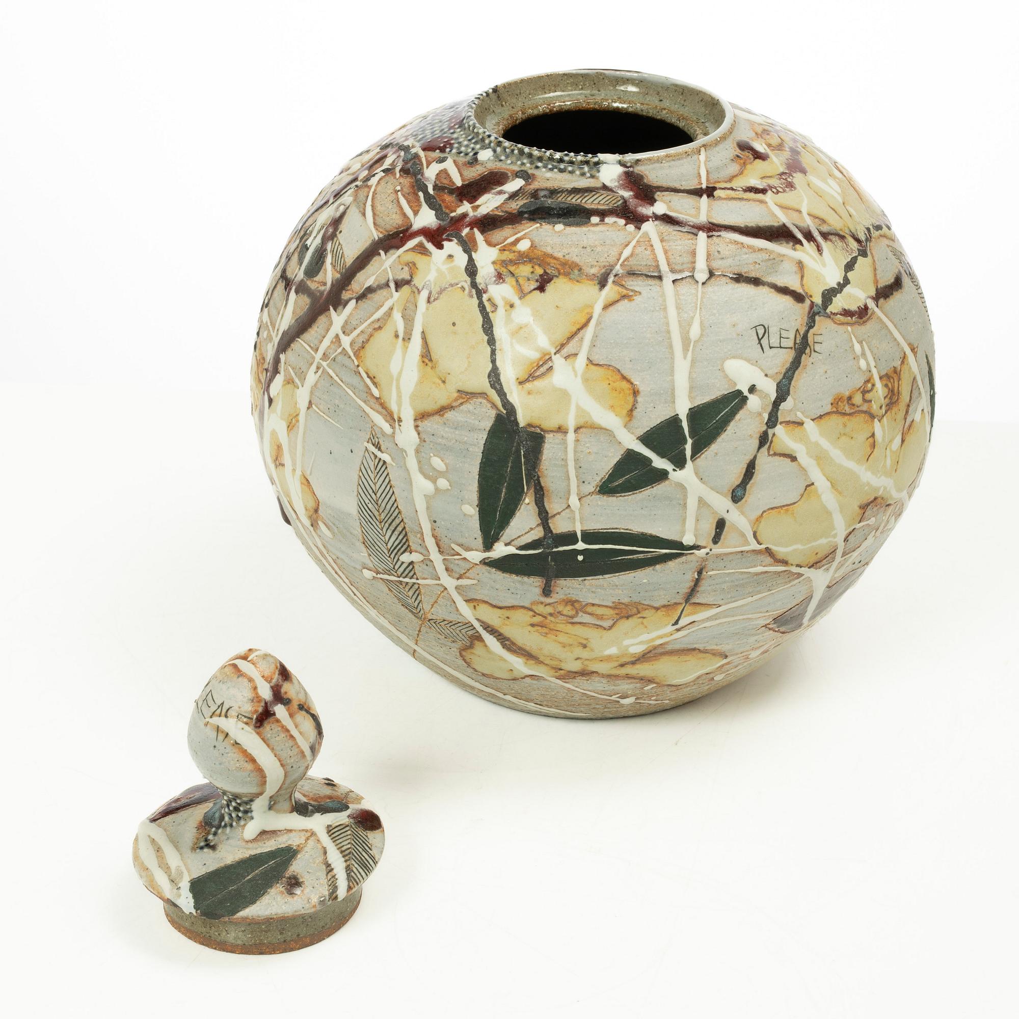 Eva Bengtsson, a vase with lid.