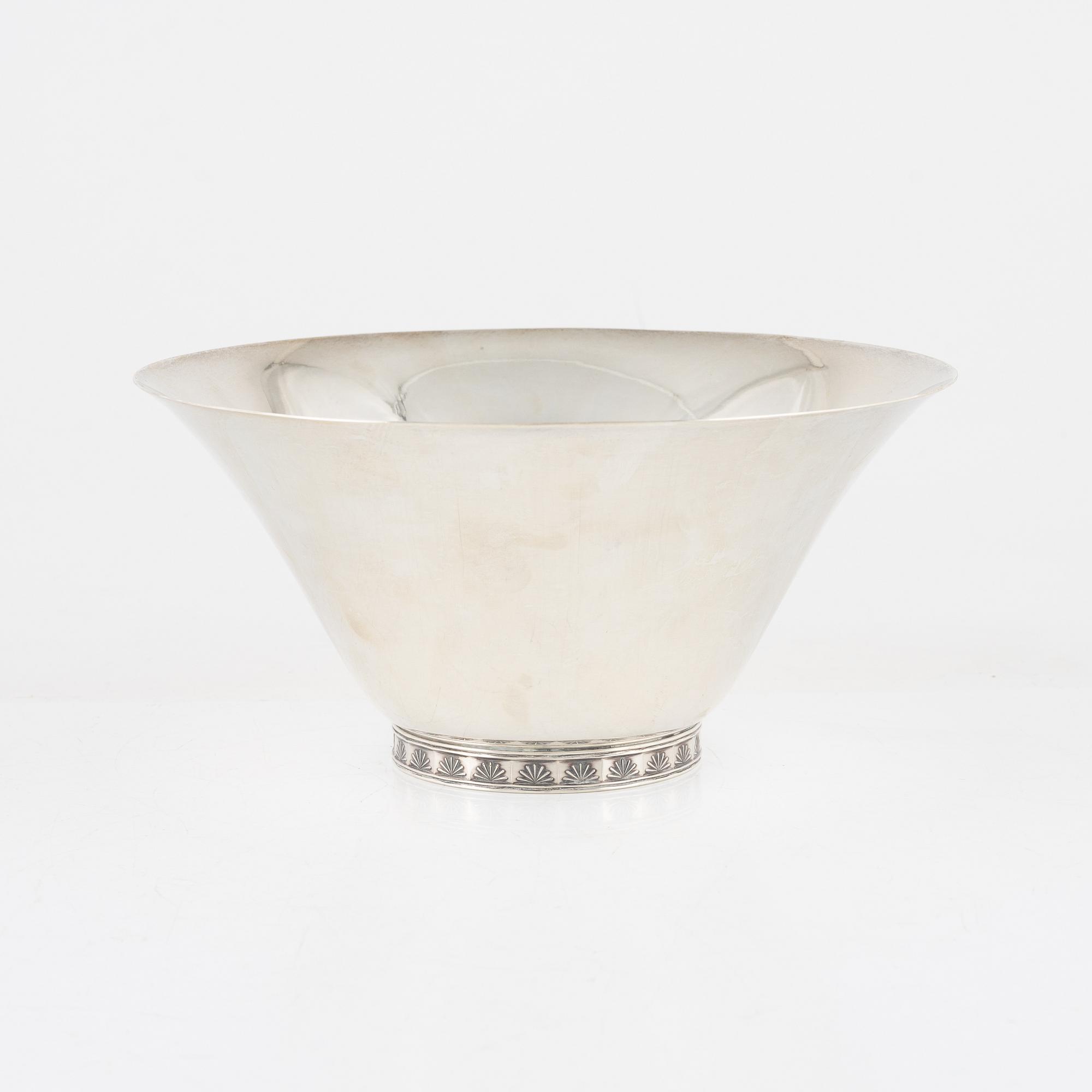 Wiwen Nilsson, skål, sterlingsilver, Anders Nilsson, Lund, 1970.