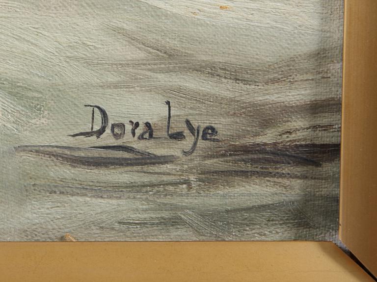 OKÄND KONSTNÄR, olja på duk, sign Dora Lye, England, omkring 1900.
