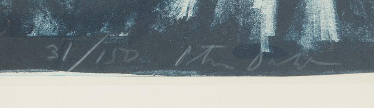 Peter Dahl, lithograph, signed and numbered 31/150.