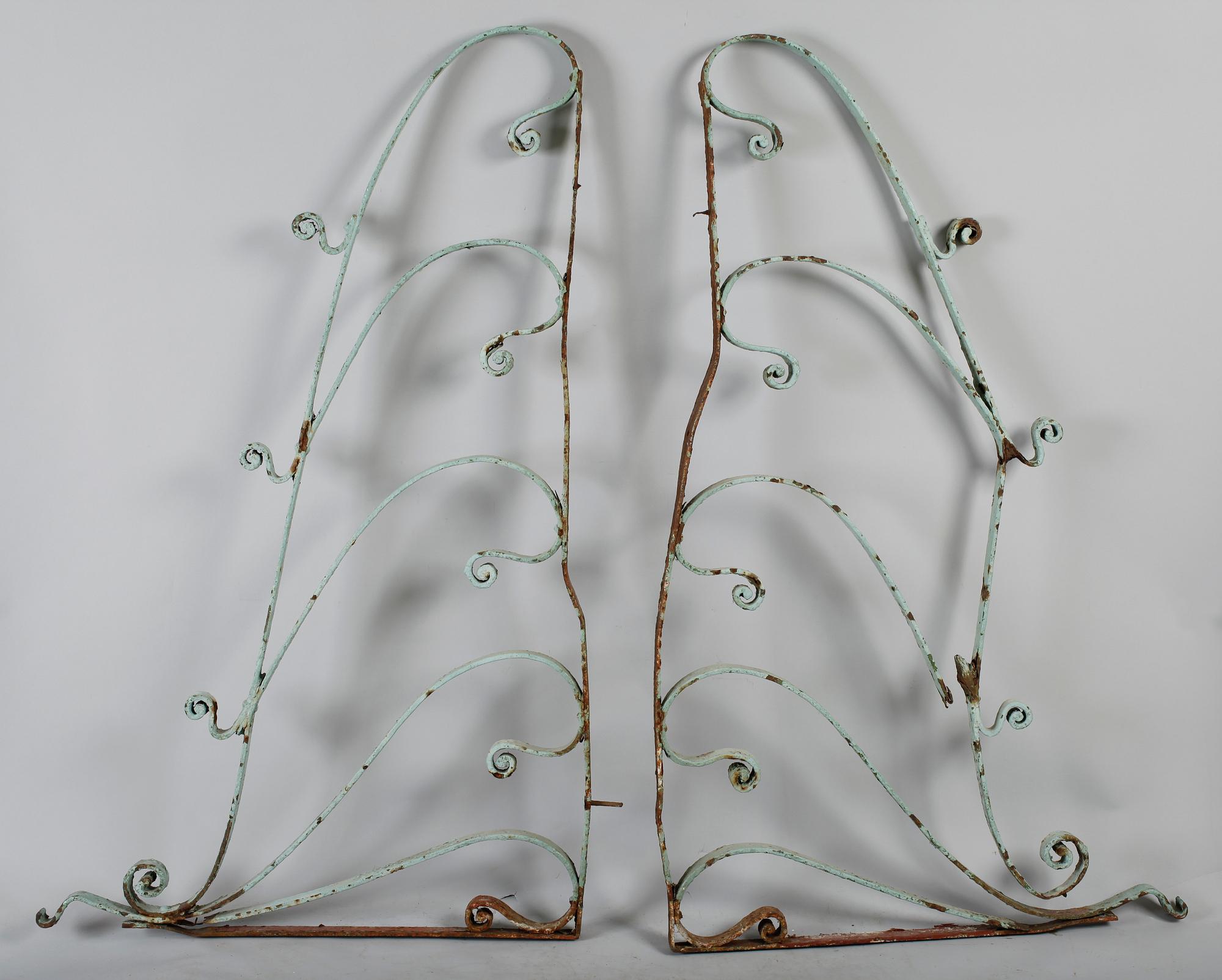 DEKORELEMENT, 2 st, järn, 1800-/1900-tal.