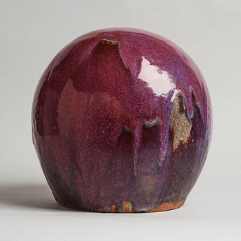 ULLA & GUSTAV KRAITZ, a stoneware "Sphere" sculpture, Fogdarp, Förslöv, Sweden.