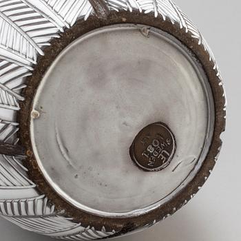 ANNA-LISA THOMSON, vas, lergods, "Paprika", Uppsala Ekeby, 1900-talets andra hälft.