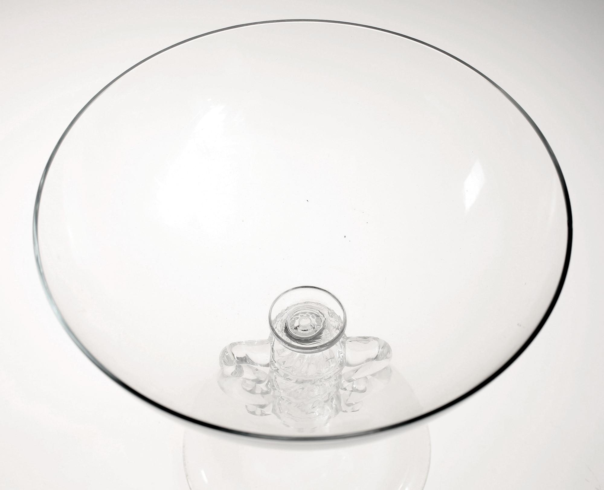 SKÅL PÅ FOT, glas, "Vingarna", Simon Gate, Sandvik, ej sign.