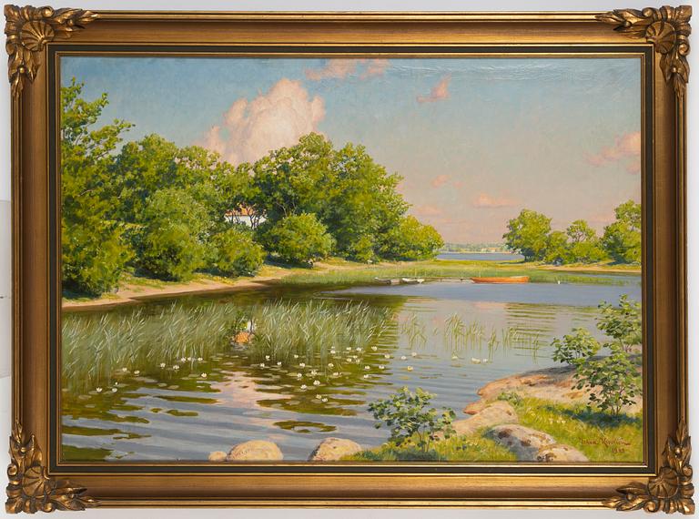 Johan Krouthén, olja på duk, signerad och daterad 1923.