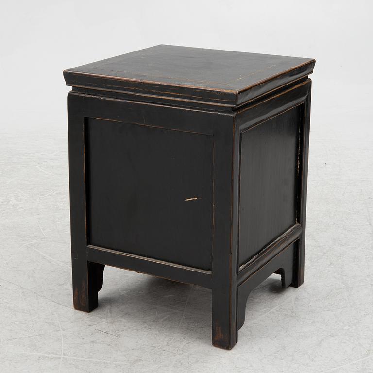 A hardwood side table/bedside table, China, 20th century.