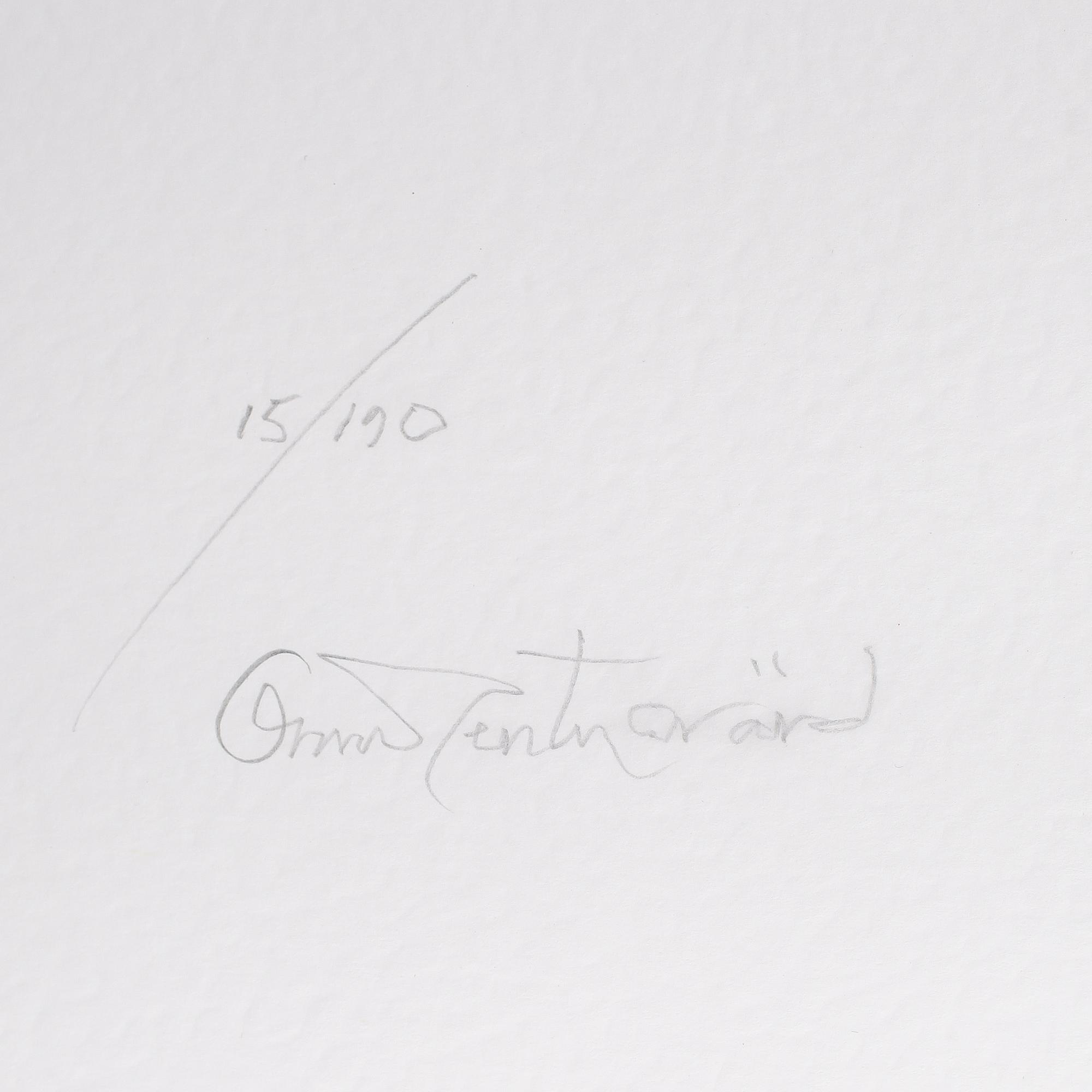 OSCAR REUTERSWÄRD, 5 st, färglitografier, signerade och numrerade 15/190, 188/190, 189/190 och 190/190.