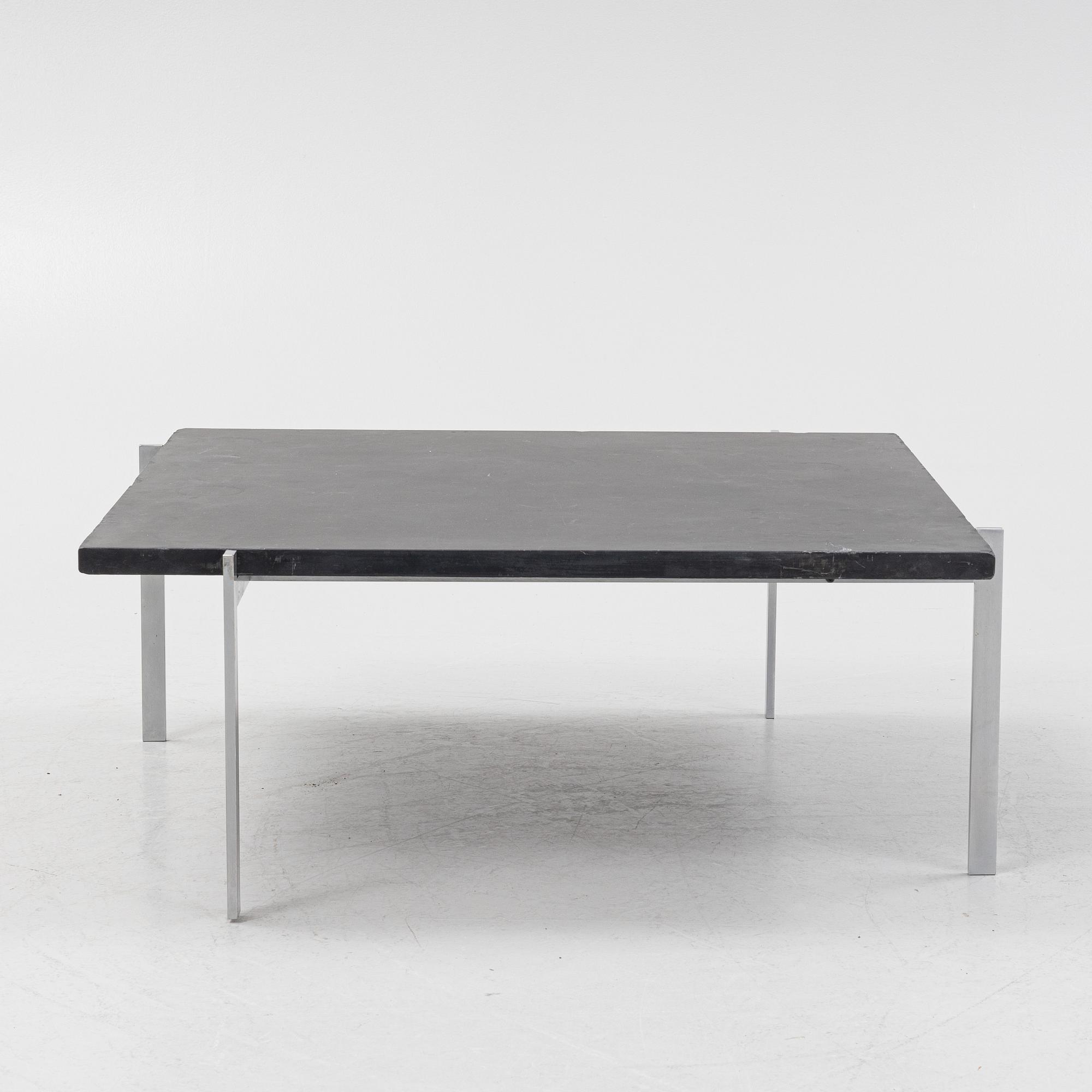 Poul Kjaerholm, a 'PK-61' coffee table, E Kold Christensen, Denmark.