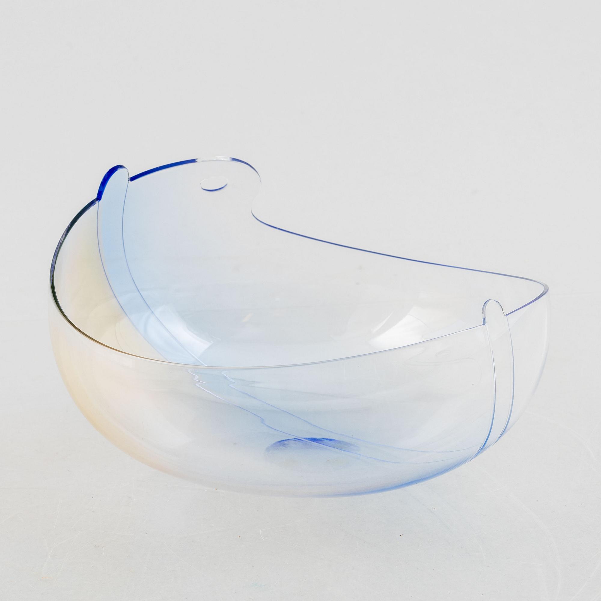 Gunnar Cyrén, skål, glas, Orrefors 1983.