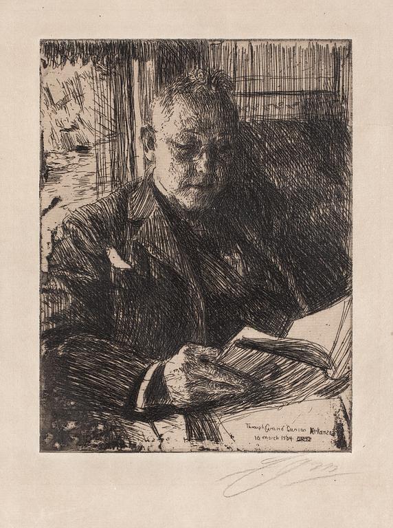 Anders Zorn, "Traveling companion" (Mr. Charles Deering).