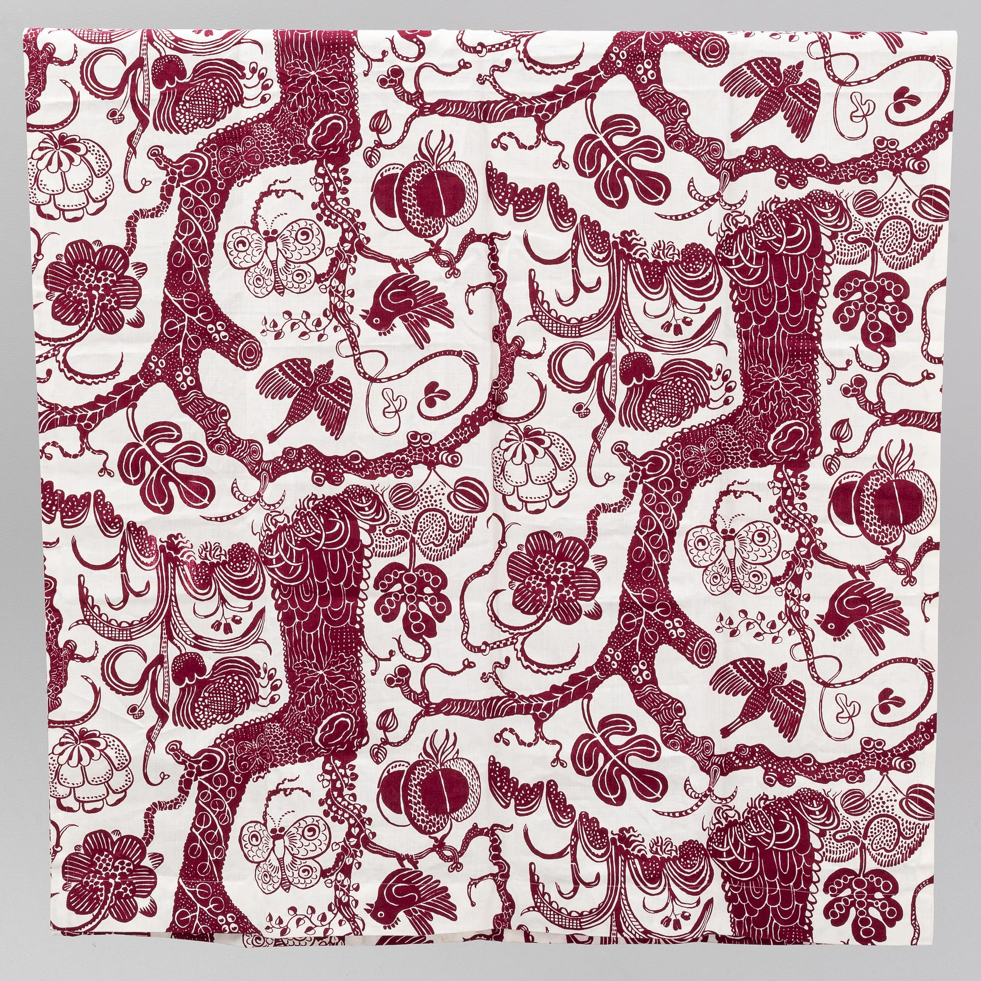 Josef Frank, a pair of linen curtains, 'Djungel',  Firma Svenskt Tenn.