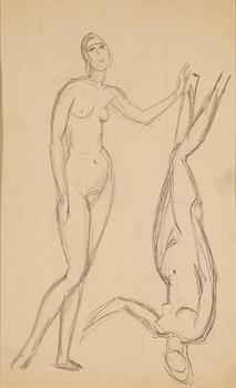 ISAAC GRÜNEWALD, pencil on paper.