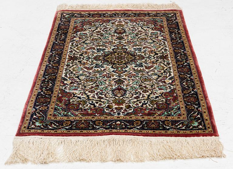 Rug, Ghom, approx. 126 x 70 cm.