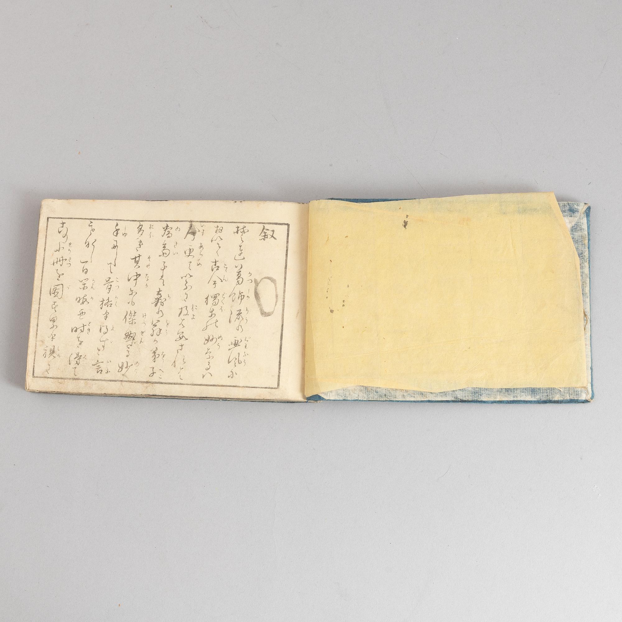 A group of five Japanese albums, including Katsushika Isai and Utagawa Kunisada, Meiji (1868-1912).