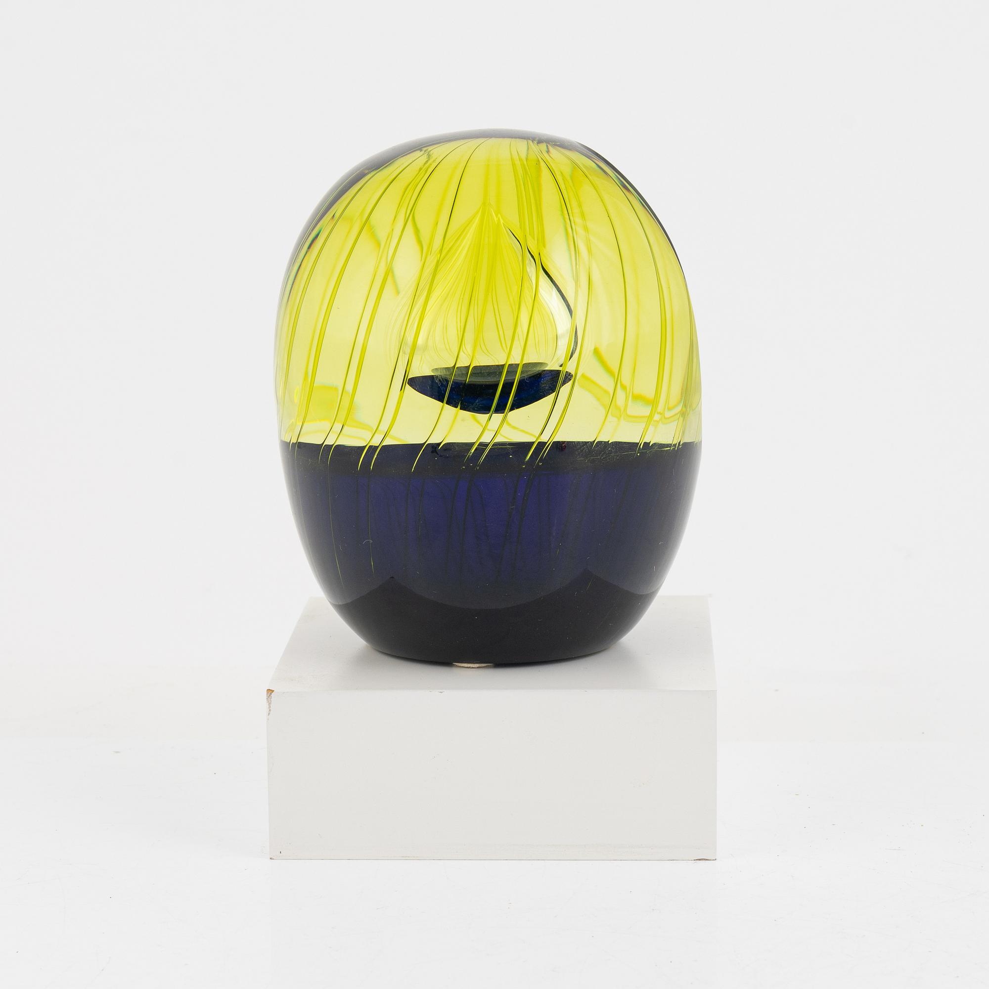 Göran Wärff, sculpture, glass, Kosta Boda.