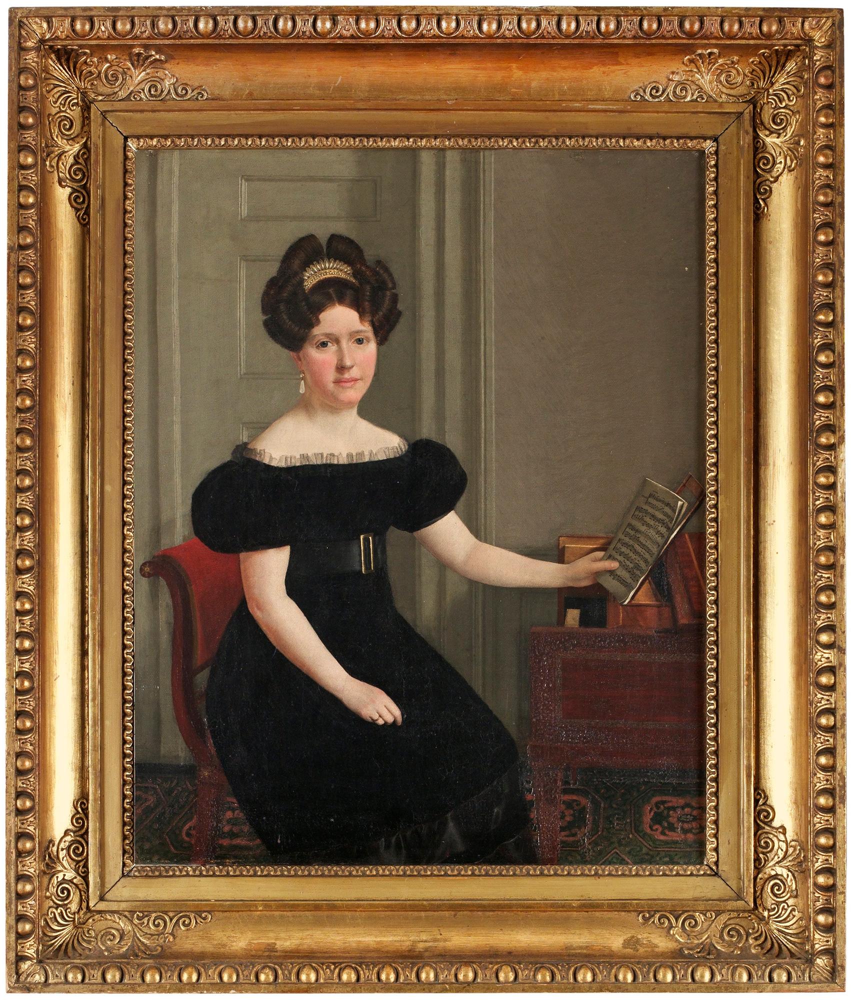 Johan Fredrik Möller, Porträtt föreställande "P Laadbye och makan Augusta Lauerwald".