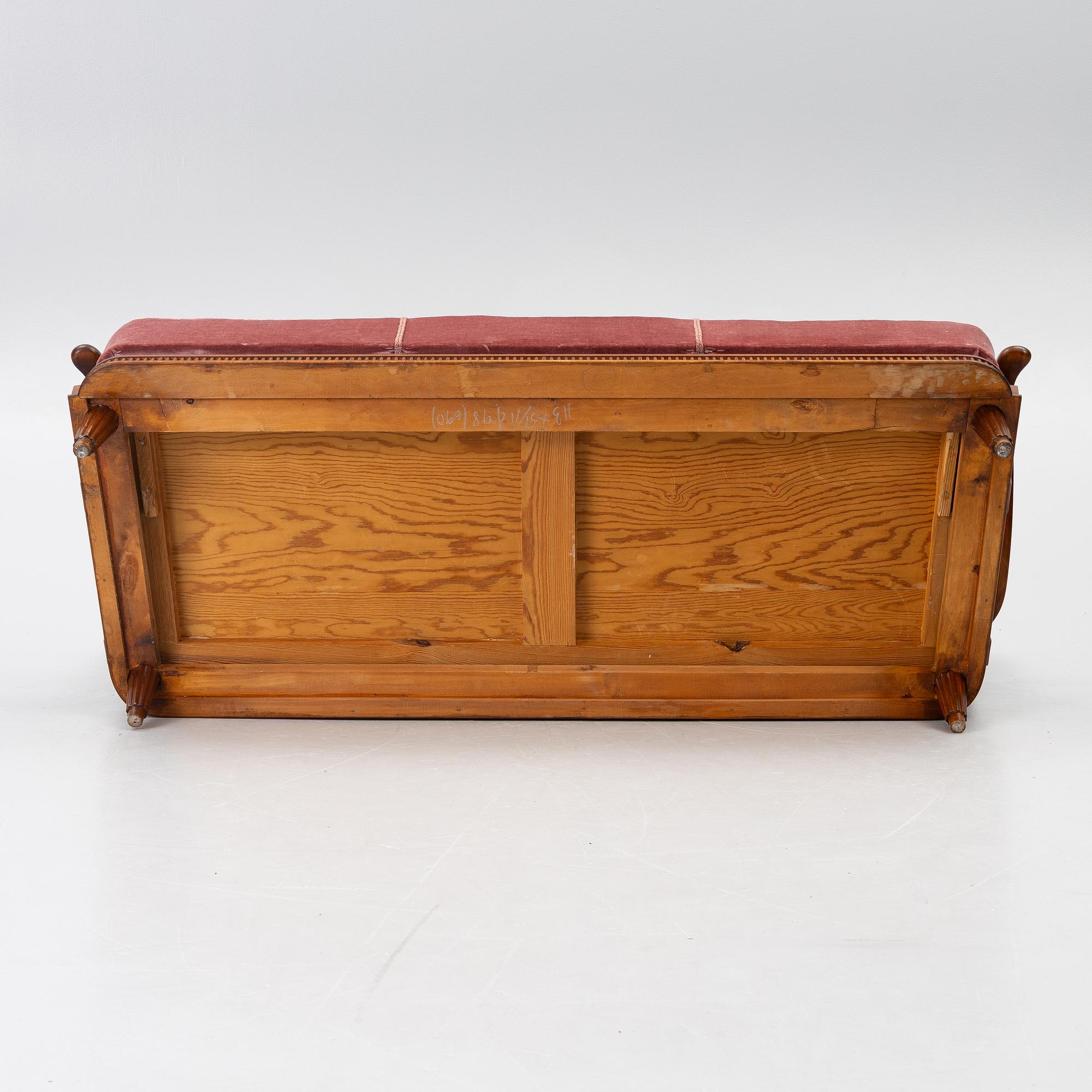 Svante Skogh, soffa, Swedish Modern, Förenade möbelfabrikerna, Linköping, 1940-tal.