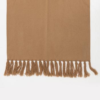 Giorgio Armani, a beige camel's hair scarf.