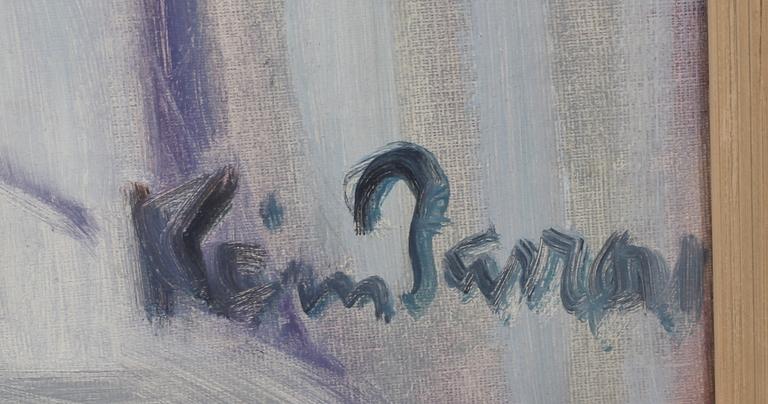 KARIN PARROW, olja på duk, signerad.